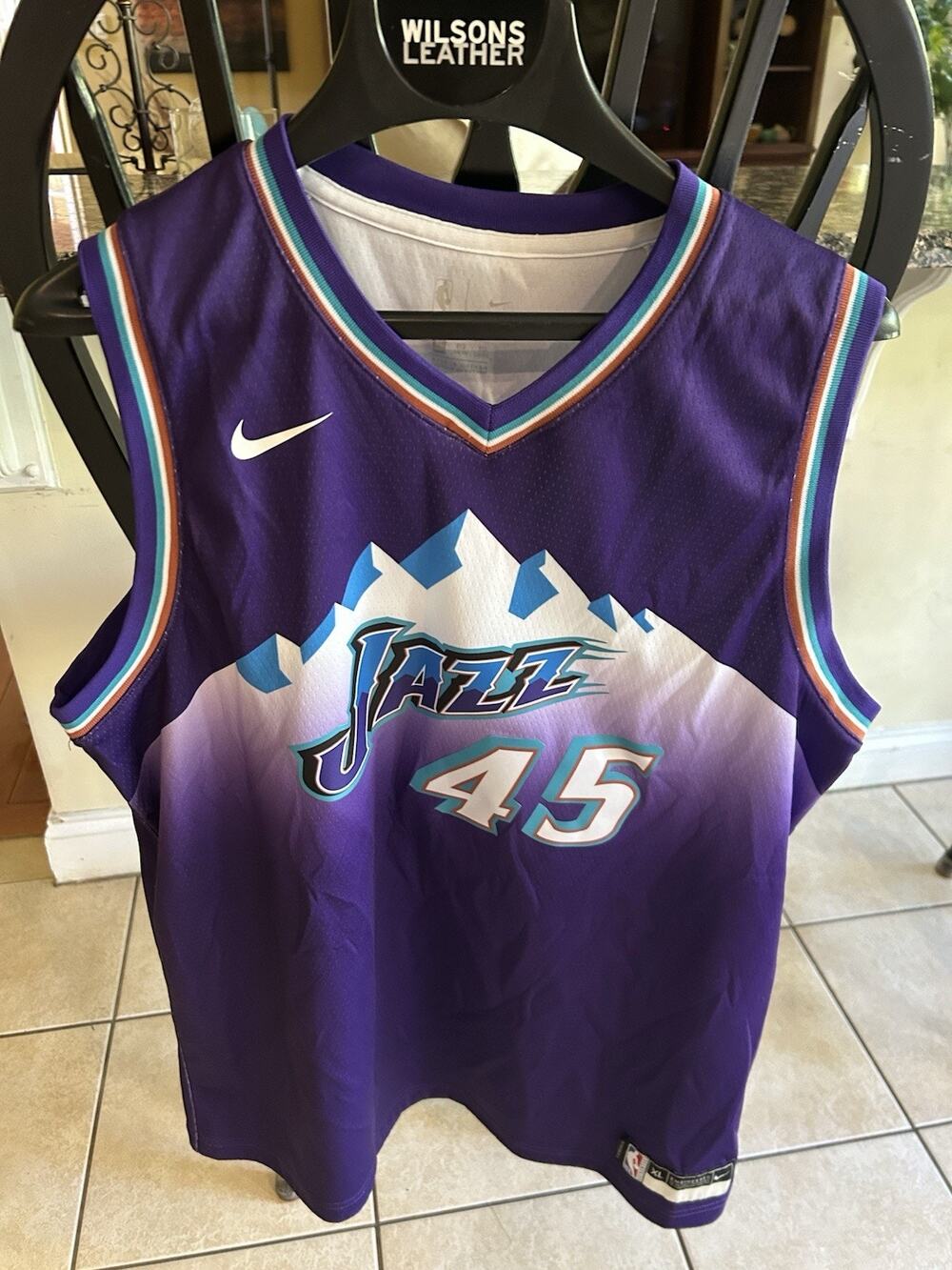 Donovan Mitchell Utah Jazz Nike Hardwood Classics Swingman Jersey Men's 2018 XL